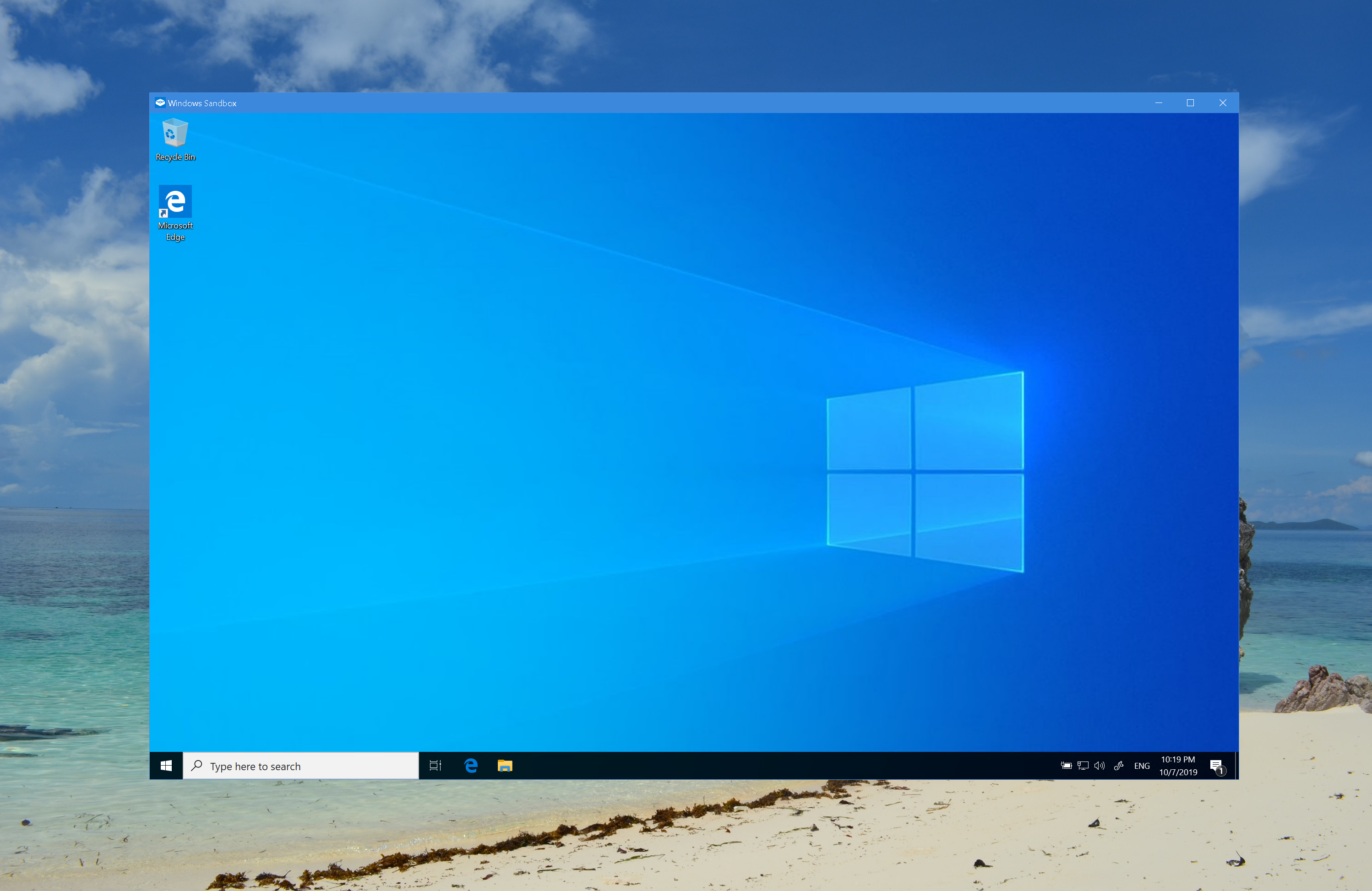 windows 10 sandbox mode